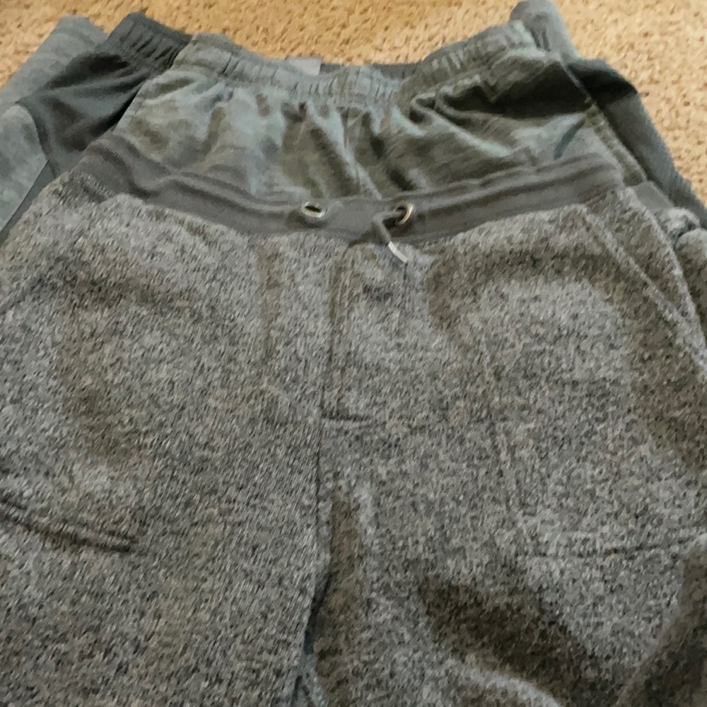 Size 12 boys sweat pants along with size 16/18
